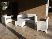 Мебель для ресторана NEBRASKA 3 SET (5 мест) белая - Италия